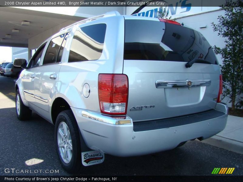 Bright Silver Metallic / Dark Slate Gray/Light Slate Gray 2008 Chrysler Aspen Limited 4WD