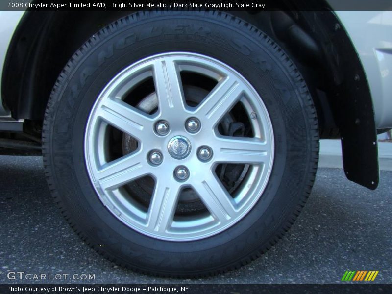 Bright Silver Metallic / Dark Slate Gray/Light Slate Gray 2008 Chrysler Aspen Limited 4WD