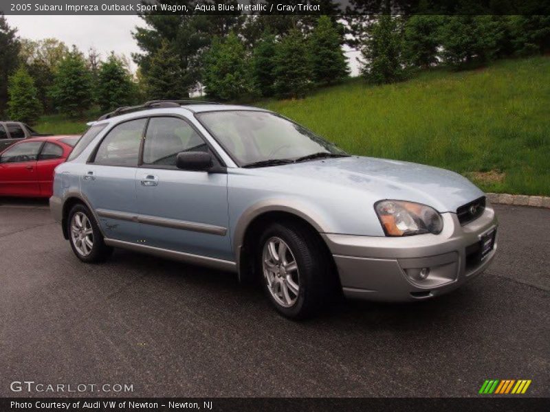 Aqua Blue Metallic / Gray Tricot 2005 Subaru Impreza Outback Sport Wagon