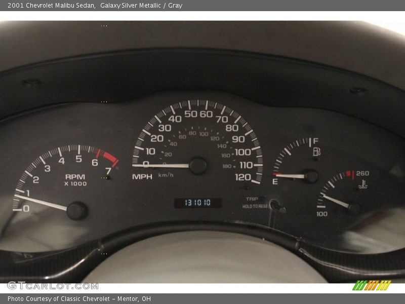 Galaxy Silver Metallic / Gray 2001 Chevrolet Malibu Sedan
