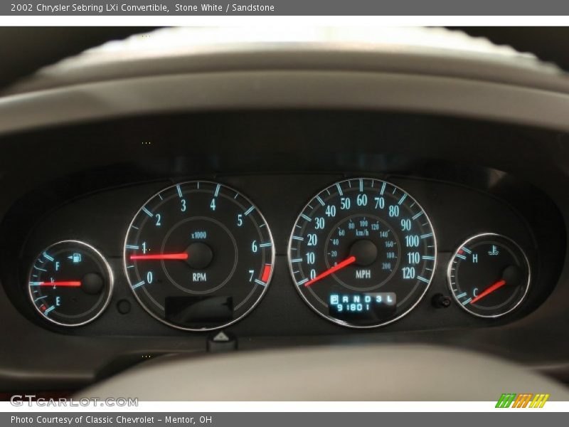  2002 Sebring LXi Convertible LXi Convertible Gauges