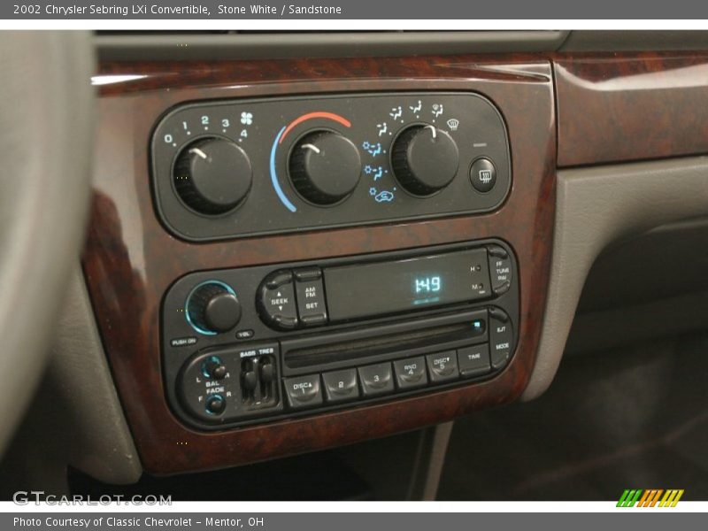 Controls of 2002 Sebring LXi Convertible