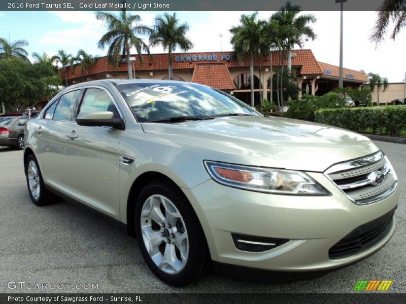 Gold Leaf Metallic / Light Stone 2010 Ford Taurus SEL
