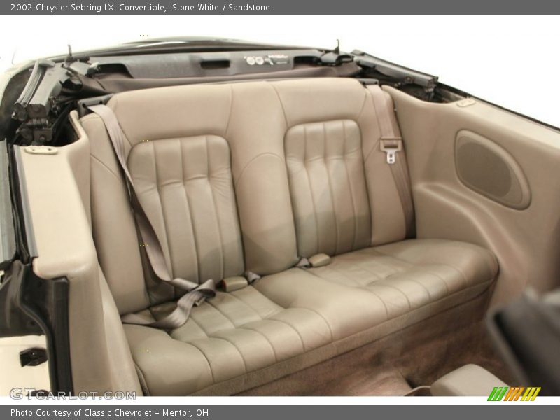 Rear Seat of 2002 Sebring LXi Convertible