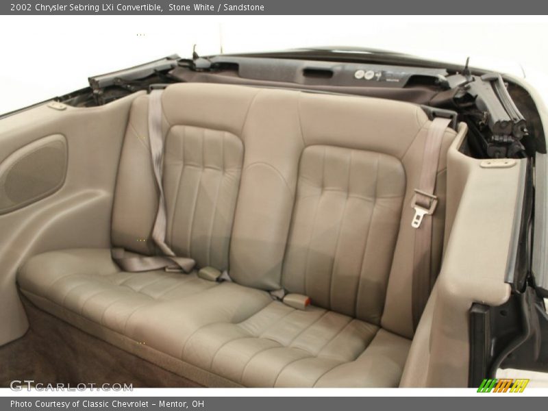Rear Seat of 2002 Sebring LXi Convertible