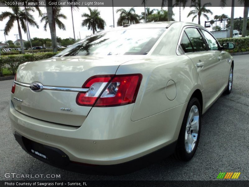 Gold Leaf Metallic / Light Stone 2010 Ford Taurus SEL