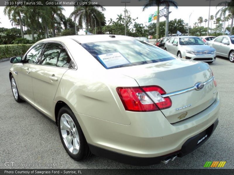 Gold Leaf Metallic / Light Stone 2010 Ford Taurus SEL