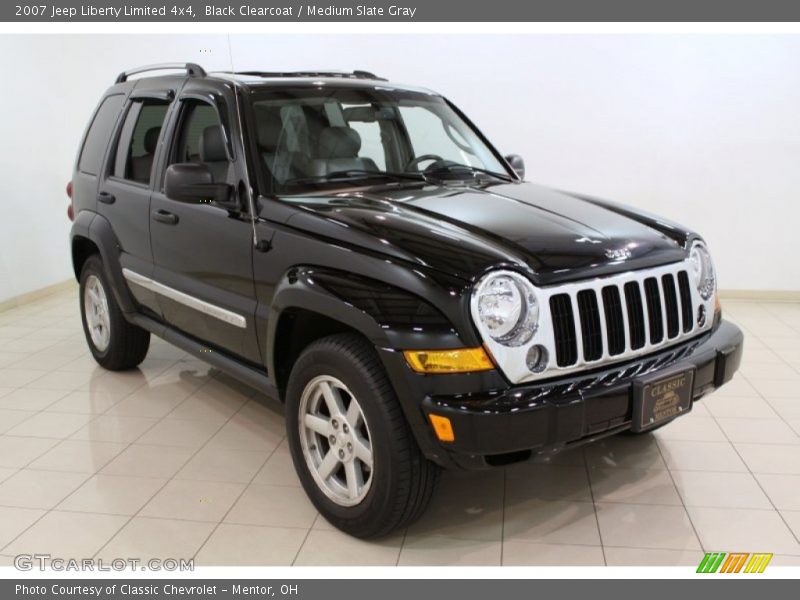 Black Clearcoat / Medium Slate Gray 2007 Jeep Liberty Limited 4x4