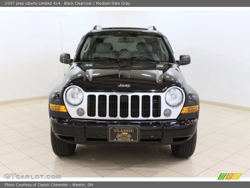 Black Clearcoat / Medium Slate Gray 2007 Jeep Liberty Limited 4x4