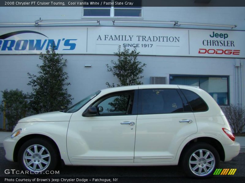 Cool Vanilla White / Pastel Slate Gray 2008 Chrysler PT Cruiser Touring