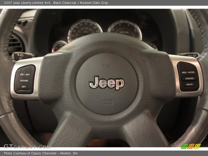 Black Clearcoat / Medium Slate Gray 2007 Jeep Liberty Limited 4x4