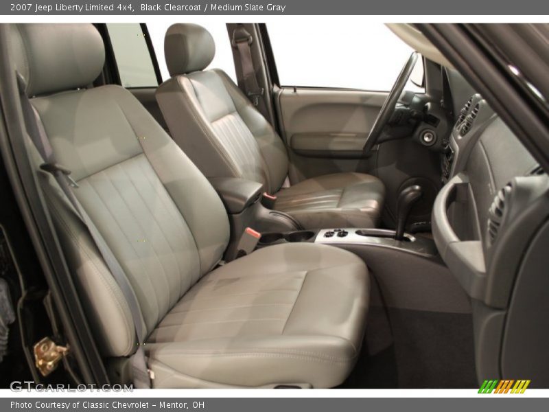 Black Clearcoat / Medium Slate Gray 2007 Jeep Liberty Limited 4x4