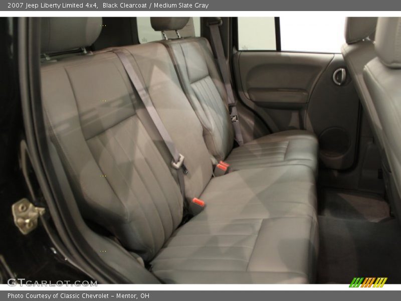 Black Clearcoat / Medium Slate Gray 2007 Jeep Liberty Limited 4x4