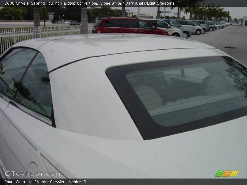 Stone White / Dark Khaki/Light Graystone 2008 Chrysler Sebring Touring Hardtop Convertible