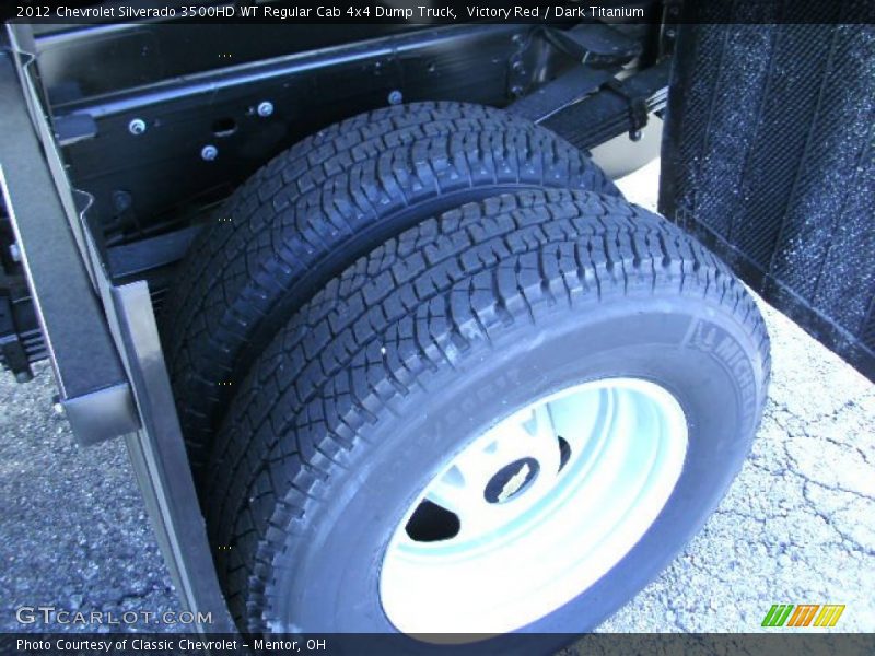 Victory Red / Dark Titanium 2012 Chevrolet Silverado 3500HD WT Regular Cab 4x4 Dump Truck