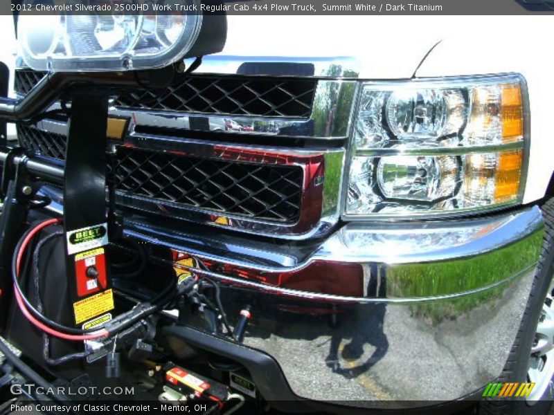 Summit White / Dark Titanium 2012 Chevrolet Silverado 2500HD Work Truck Regular Cab 4x4 Plow Truck