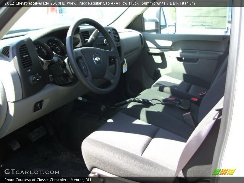 Summit White / Dark Titanium 2012 Chevrolet Silverado 2500HD Work Truck Regular Cab 4x4 Plow Truck