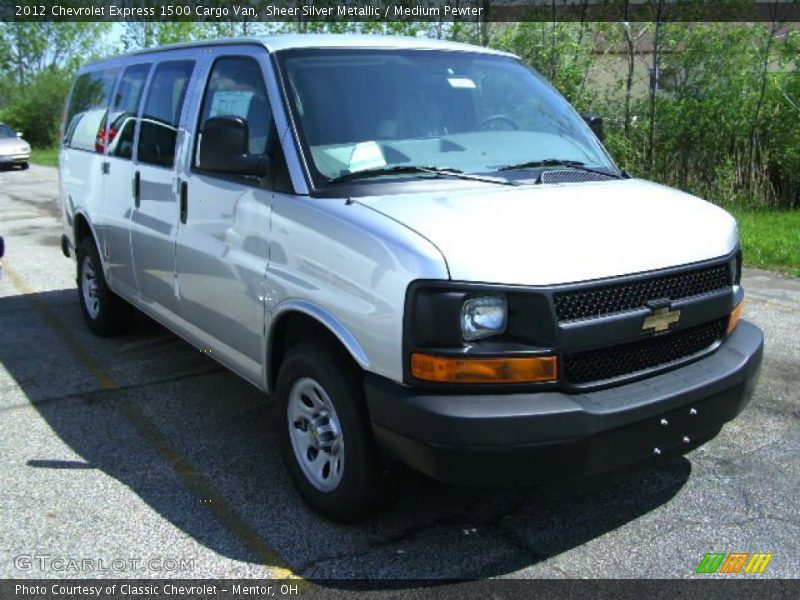 Sheer Silver Metallic / Medium Pewter 2012 Chevrolet Express 1500 Cargo Van