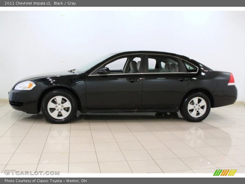Black / Gray 2011 Chevrolet Impala LS