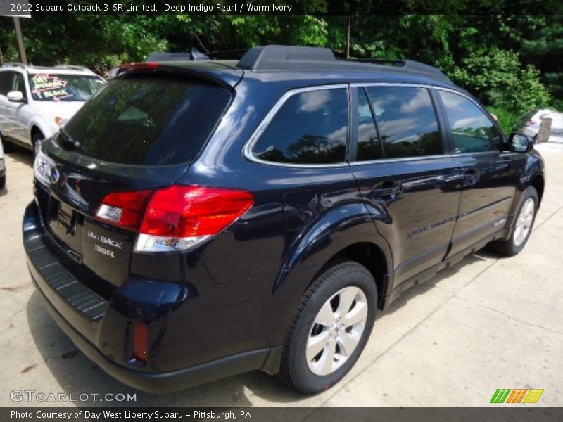 Deep Indigo Pearl / Warm Ivory 2012 Subaru Outback 3.6R Limited