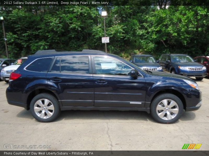 Deep Indigo Pearl / Warm Ivory 2012 Subaru Outback 3.6R Limited