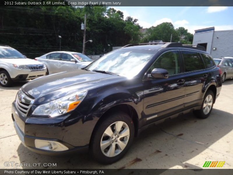 Deep Indigo Pearl / Warm Ivory 2012 Subaru Outback 3.6R Limited