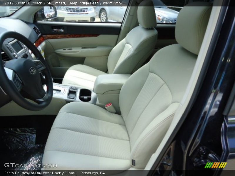 Deep Indigo Pearl / Warm Ivory 2012 Subaru Outback 3.6R Limited