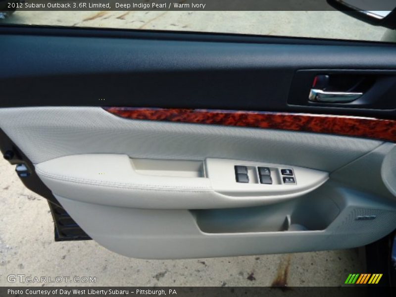 Deep Indigo Pearl / Warm Ivory 2012 Subaru Outback 3.6R Limited