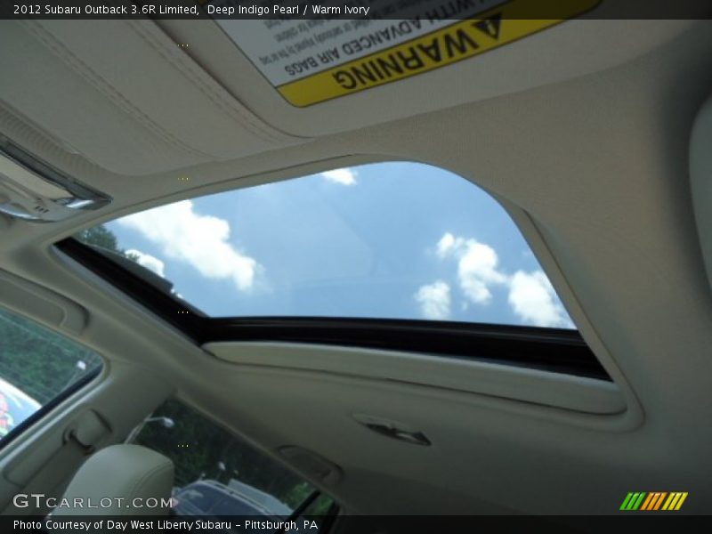 Deep Indigo Pearl / Warm Ivory 2012 Subaru Outback 3.6R Limited