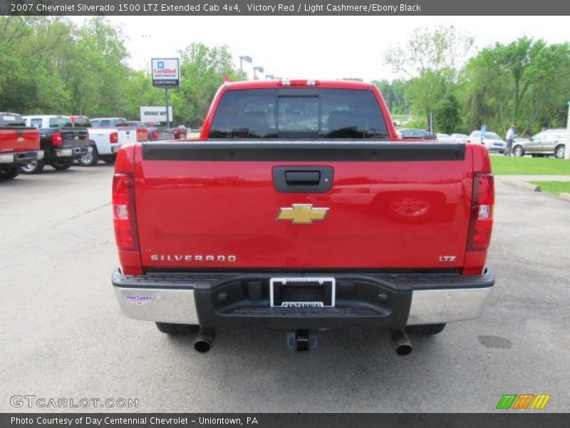 Victory Red / Light Cashmere/Ebony Black 2007 Chevrolet Silverado 1500 LTZ Extended Cab 4x4