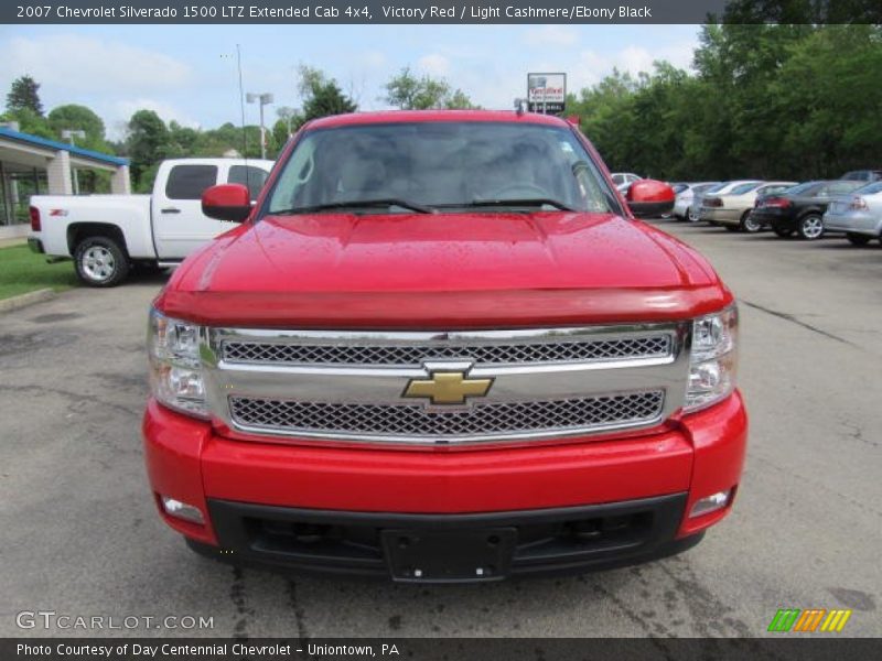 Victory Red / Light Cashmere/Ebony Black 2007 Chevrolet Silverado 1500 LTZ Extended Cab 4x4