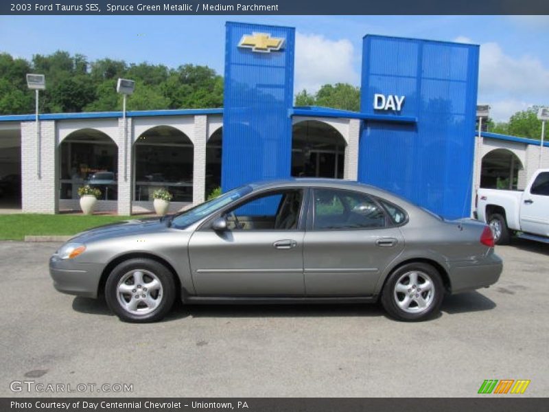 Spruce Green Metallic / Medium Parchment 2003 Ford Taurus SES