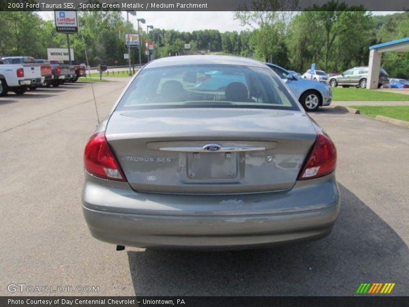 Spruce Green Metallic / Medium Parchment 2003 Ford Taurus SES