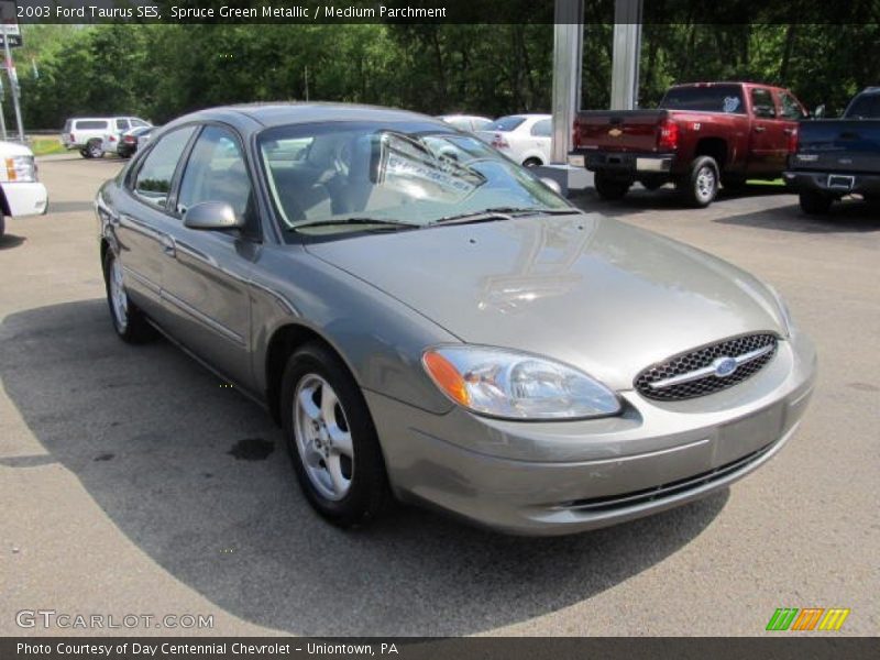 Spruce Green Metallic / Medium Parchment 2003 Ford Taurus SES
