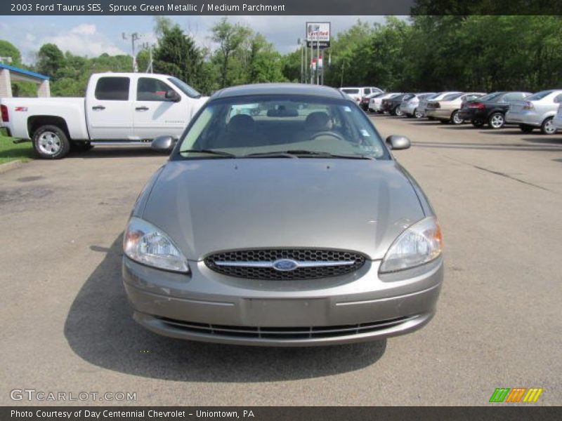 Spruce Green Metallic / Medium Parchment 2003 Ford Taurus SES