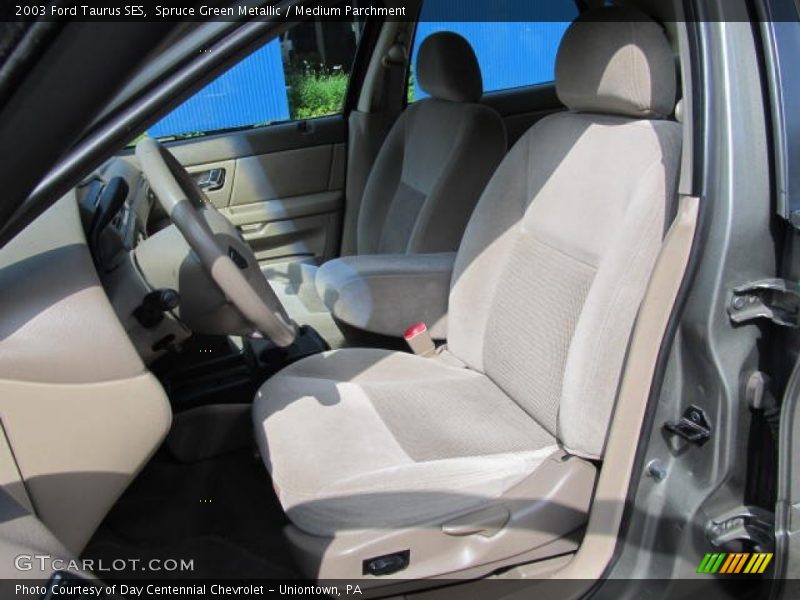 Spruce Green Metallic / Medium Parchment 2003 Ford Taurus SES