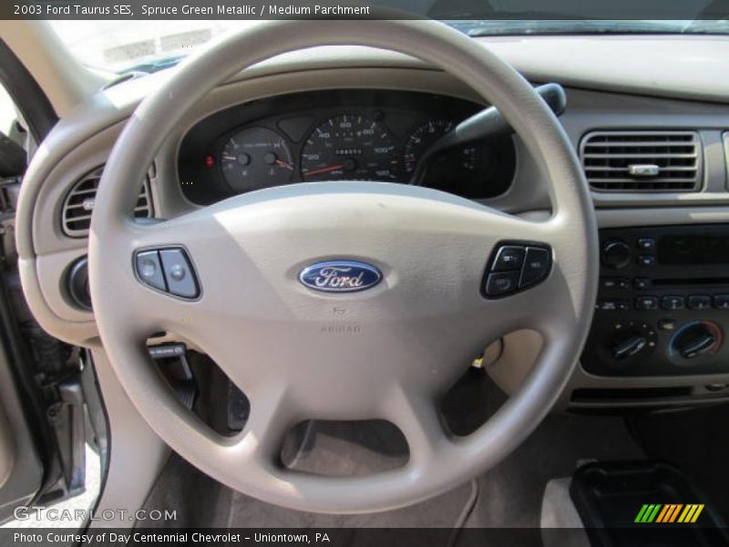 Spruce Green Metallic / Medium Parchment 2003 Ford Taurus SES