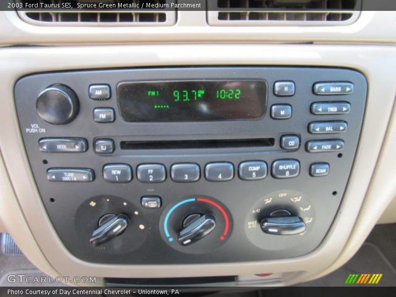 Spruce Green Metallic / Medium Parchment 2003 Ford Taurus SES