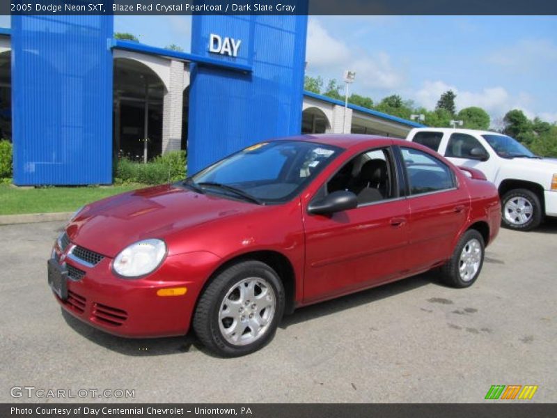 Blaze Red Crystal Pearlcoat / Dark Slate Gray 2005 Dodge Neon SXT