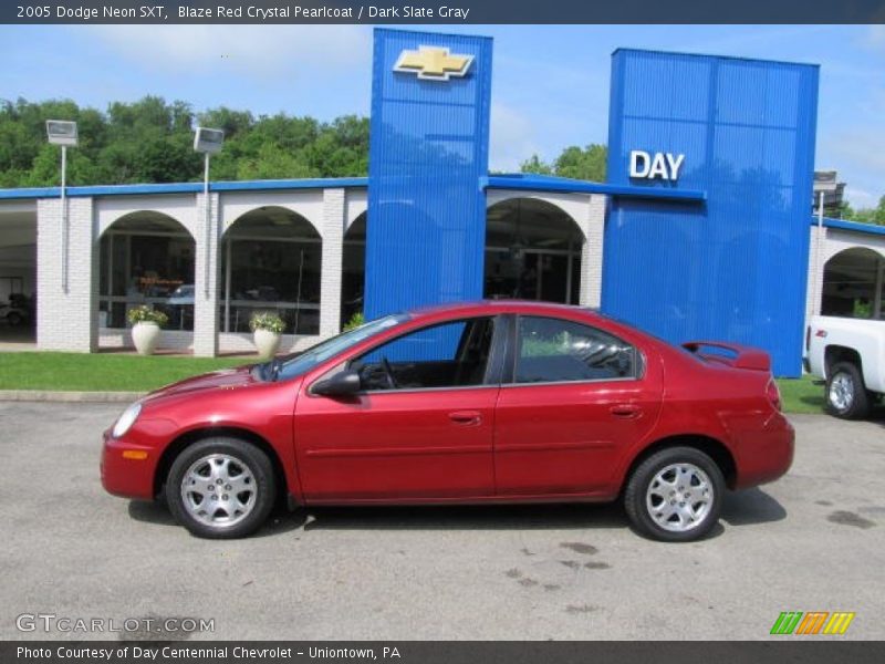 Blaze Red Crystal Pearlcoat / Dark Slate Gray 2005 Dodge Neon SXT