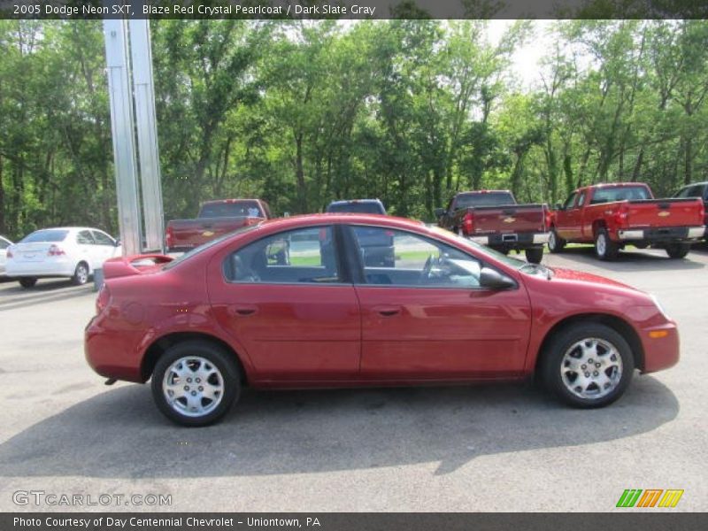Blaze Red Crystal Pearlcoat / Dark Slate Gray 2005 Dodge Neon SXT