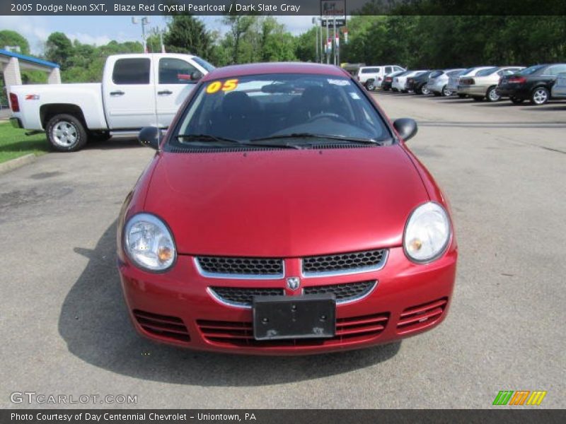 Blaze Red Crystal Pearlcoat / Dark Slate Gray 2005 Dodge Neon SXT