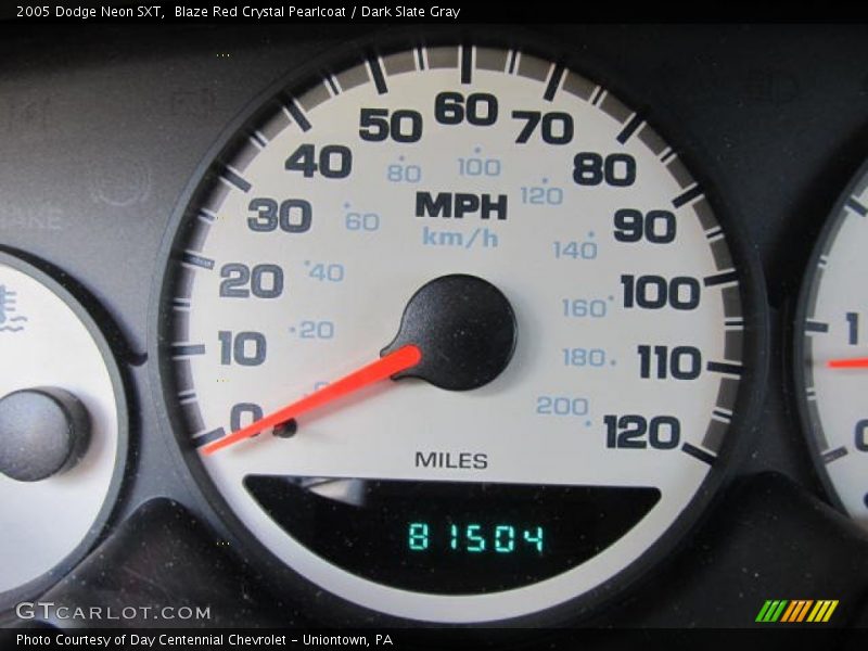 Blaze Red Crystal Pearlcoat / Dark Slate Gray 2005 Dodge Neon SXT
