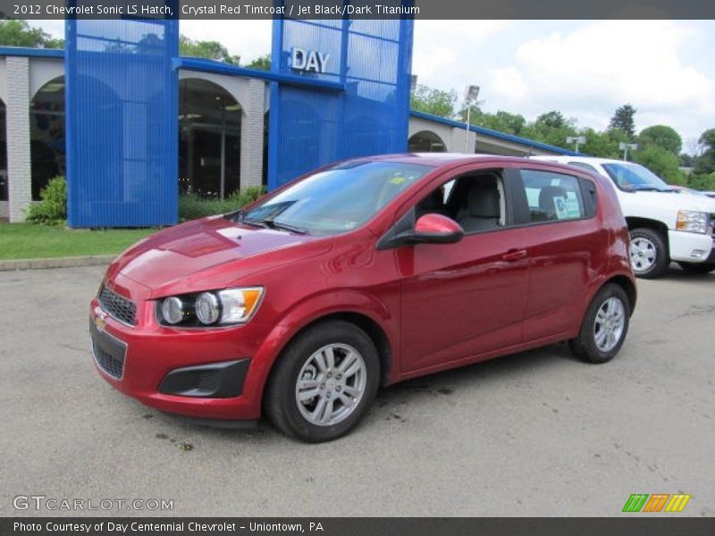 Crystal Red Tintcoat / Jet Black/Dark Titanium 2012 Chevrolet Sonic LS Hatch