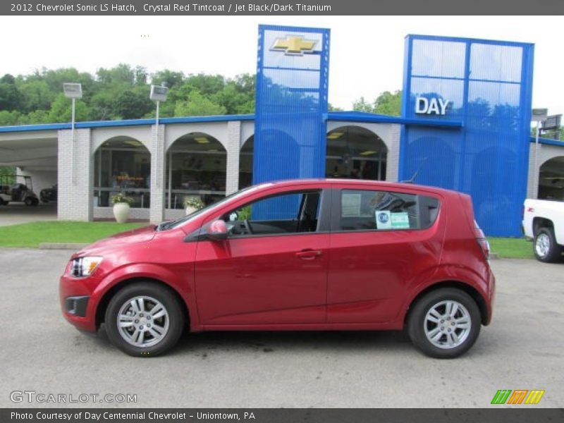 Crystal Red Tintcoat / Jet Black/Dark Titanium 2012 Chevrolet Sonic LS Hatch
