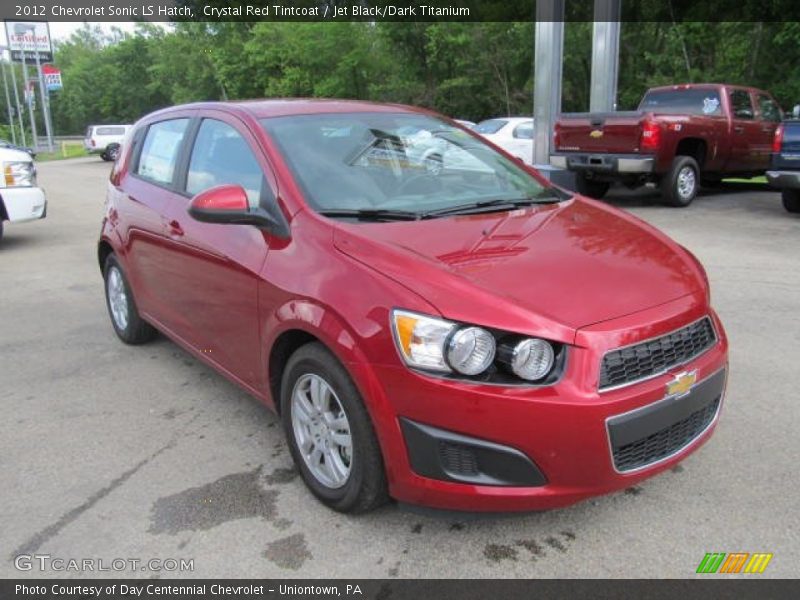 Crystal Red Tintcoat / Jet Black/Dark Titanium 2012 Chevrolet Sonic LS Hatch