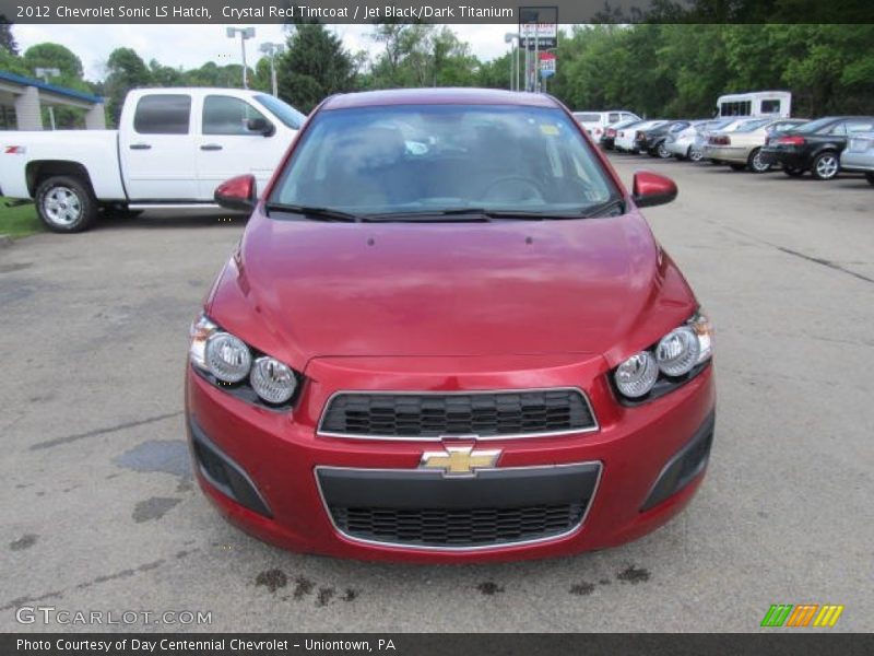 Crystal Red Tintcoat / Jet Black/Dark Titanium 2012 Chevrolet Sonic LS Hatch