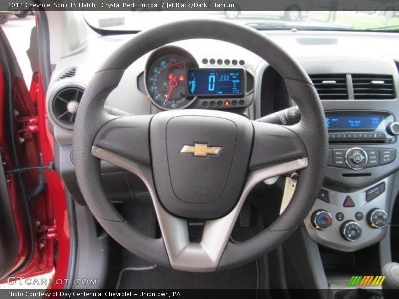 Crystal Red Tintcoat / Jet Black/Dark Titanium 2012 Chevrolet Sonic LS Hatch