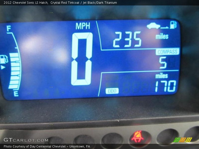 Crystal Red Tintcoat / Jet Black/Dark Titanium 2012 Chevrolet Sonic LS Hatch