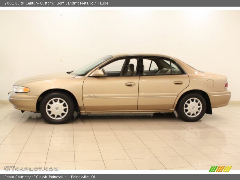 Light Sandrift Metallic / Taupe 2001 Buick Century Custom